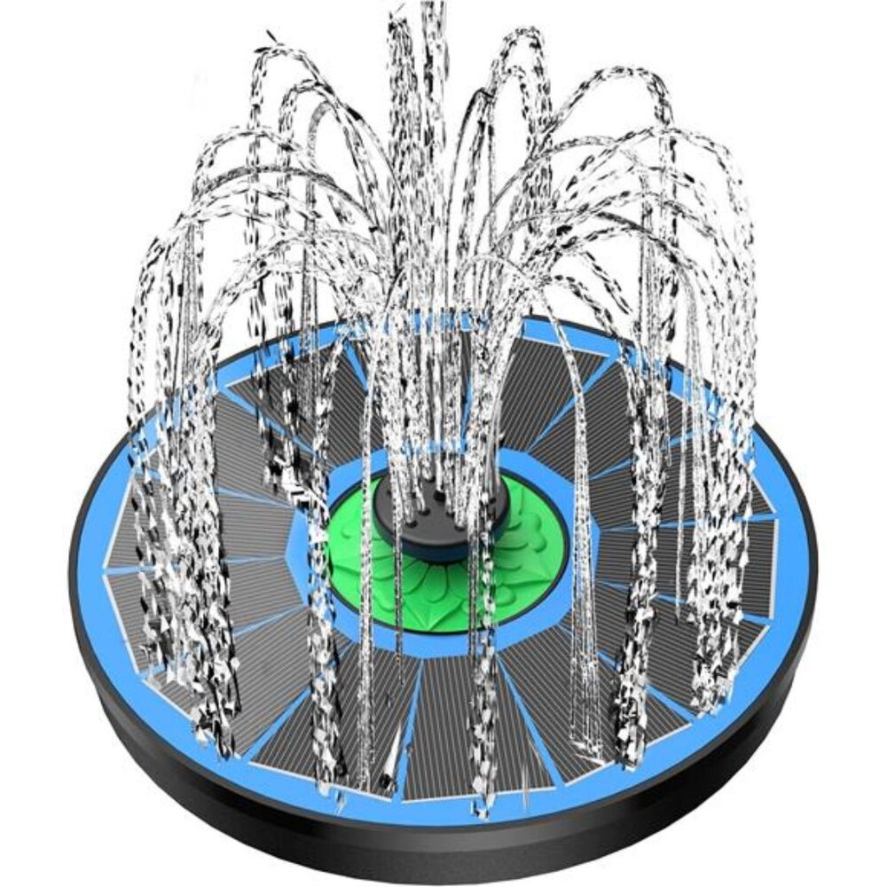 Solar Fountain Pump Full Glass -No Battery, 3.5W Solar Bird Bath Fountains